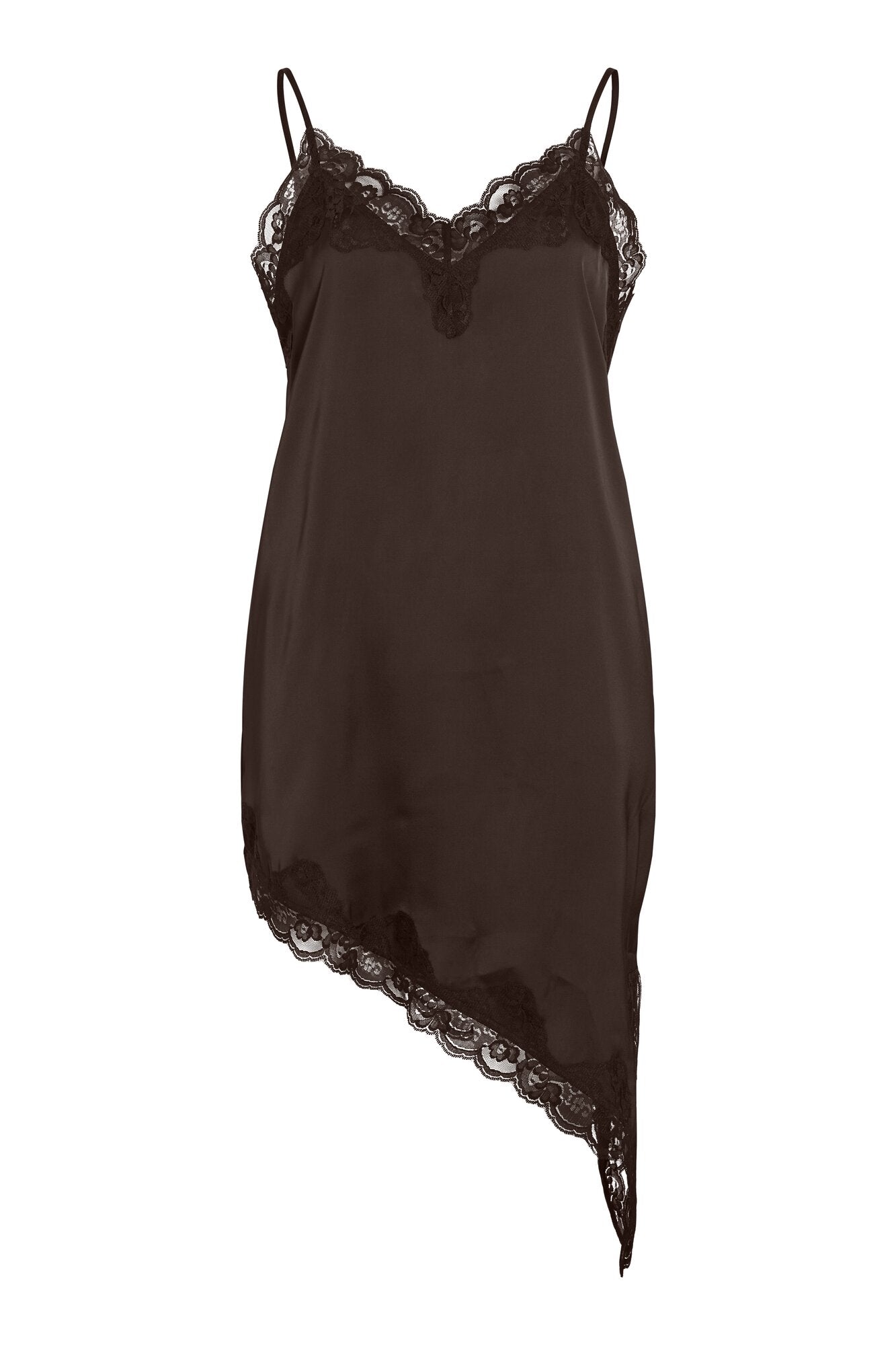 Vilacey Strap kjole - mørkebrun